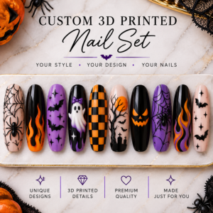 Custom 3D Printed Nail Christmas Set #001