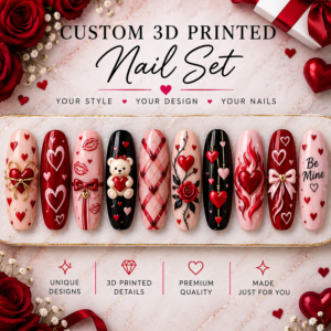 Custom 3D Printed Nail Christmas Set #001