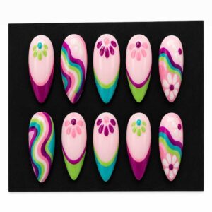 Custom 3D Printed Nail Summer Set #002