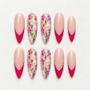 Custom 3D Printed Nail Summer Set #004