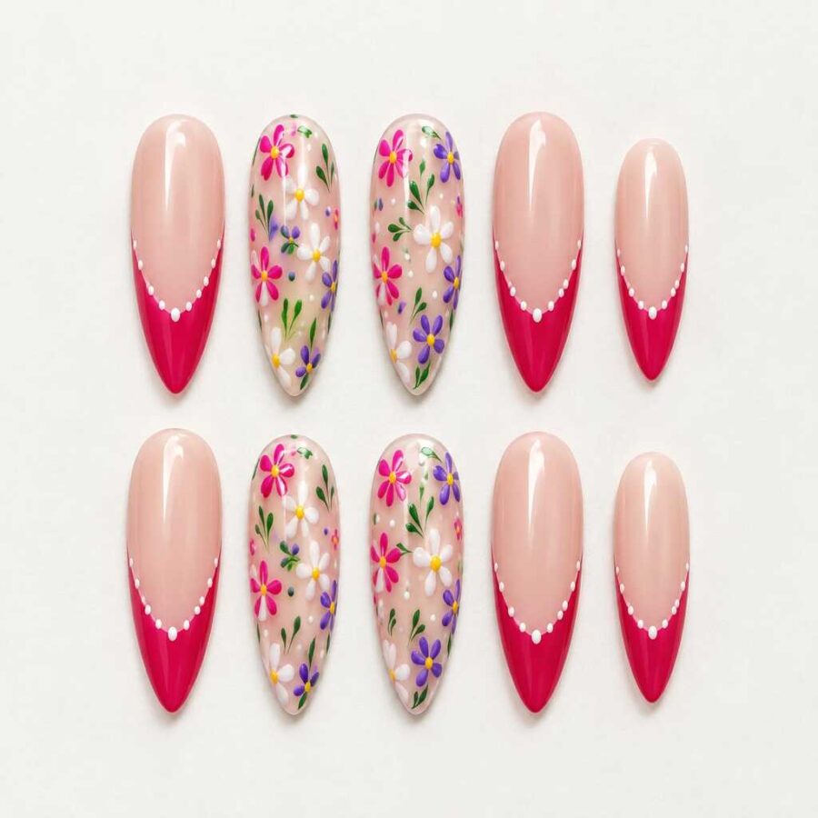 Custom 3D Printed Nail Summer Set #004