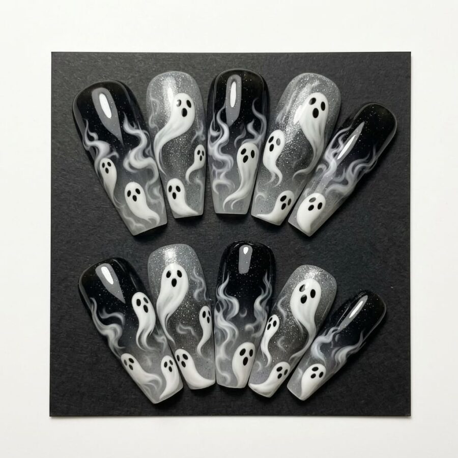 Custom 3D Printed Nail Halloween Set #003