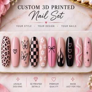 Custom 3D Printed Nail Christmas Set #001
