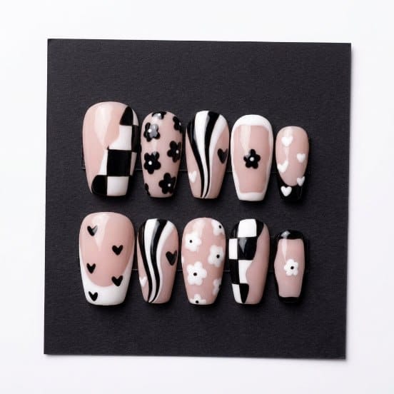 Custom 3D Printed Nail Summer Set #007