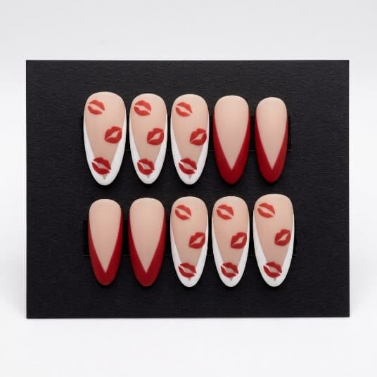 Custom 3D Printed Nail Valentine Set #002
