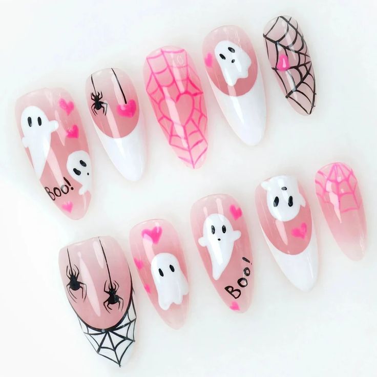 Custom 3D Printed Nail Halloween Set #007