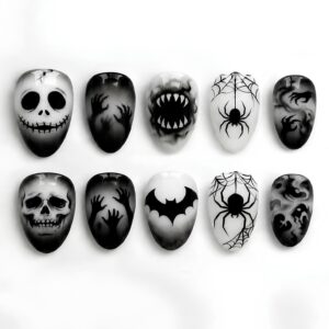 Custom 3D Printed Nail Halloween Set #010