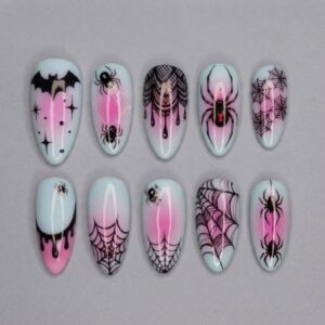 Custom 3D Printed Nail Halloween Set #012