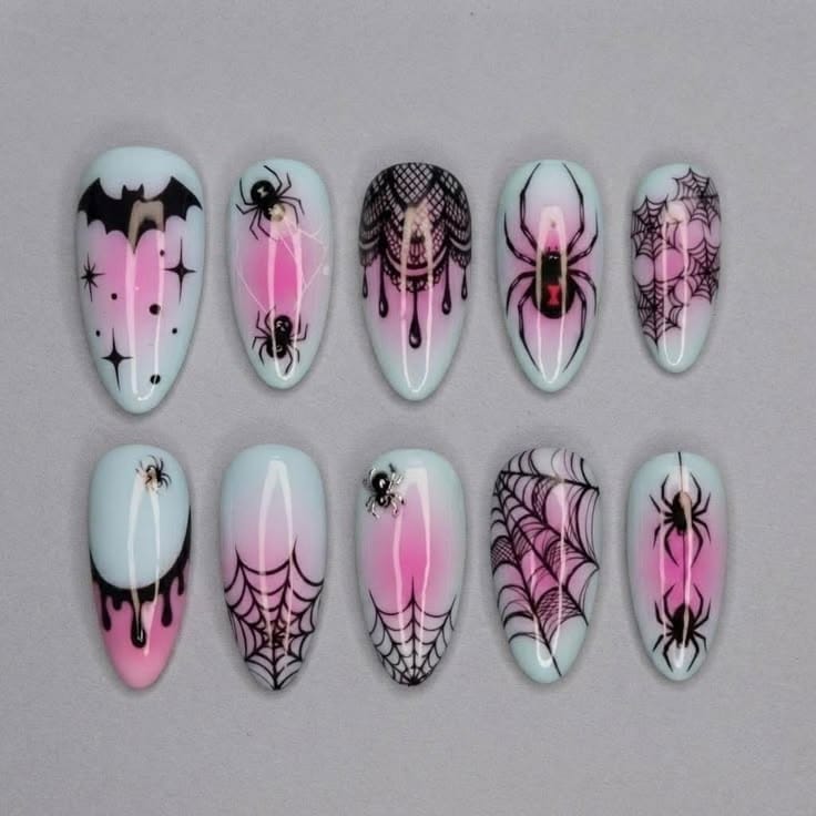 Custom 3D Printed Nail Halloween Set #012